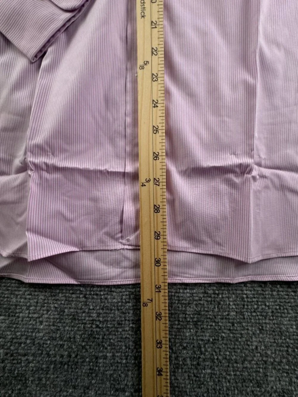 NWT Polo Ralph Lauren Pink Striped Classic Fit Easy Care Cotton Stretch 15 32/33